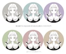 おしゃれでかわいいイラストアイコン作成します SNS映えするあなただけのイラストアイコンお任せ下さい！ イメージ6