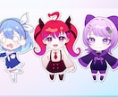 配信・SNS・グッズに使えるミニキャラを制作します Vtuberの活動に少しでも幅を広げたい方に！ イメージ4