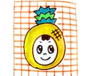 子どもと果物の似顔絵アイコン 描きます 元保育士の2児ママ似顔絵師がやさしい雰囲気の手書きで描きます イメージ7