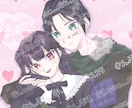 かわいい夢絵・カップルイラスト描きます 丁寧なやりとりに自信があります♡ラフ修正基本無制限！ イメージ1
