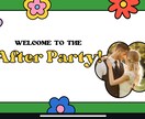 結婚式二次会等｜ポップで可愛いスライド作成します 友だち想いなあなたに代わって、二次会を彩るスライド作ります イメージ1