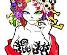 猫×和オリジナルイラスト制作します Japanese-style cat artwork. イメージ4