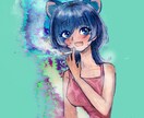 個性的で目立つ唯一無二のイラストを描きます あなたの作品やプロフィールを私のイラストでより個性的に イメージ5