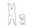 ちょっとした人物以外の線画イラスト描きます 万年筆で描く手描きのゆるいイラスト。 イメージ4