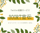 超拡散！300RTになるまで宣伝します 300RTで集客、宣伝、認知度アップに貢献します！ イメージ1