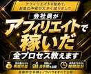 会社員がアフィリエイトで稼いだ全プロセス教えます アフィリエイトを始めて、お金の不安が大きく減りました イメージ1