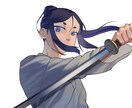 人物イラスト描きます 人物単体、人物＋背景のイラストを描きます老若男女誰でも イメージ4