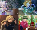 レトロなテイストのイラスト、立ち絵描きます 90年代風のタッチで1枚絵や立ち絵を制作させて頂きます！ イメージ5
