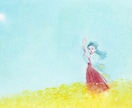 和風のSNSヘッダー，サムネイルイラストを描きます パステルと水彩色鉛筆を使った，優しい世界をお届けします イメージ3