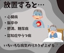 何度も目が覚めて熟睡感がない方へ。睡眠改善します 今の睡眠を続けてQOLが下がるのをただじっと待ちますか？ イメージ3