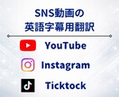 SNS動画の英語字幕作成のための翻訳します 現役スポーツ通訳が英語字幕を作成します イメージ3