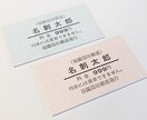 活版印刷で硬券名刺やショップカードを製作します 活字を使用して、昔ながらの印刷技法と質感を重視します。 イメージ3
