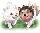 思い出に！可愛くポップにペットの似顔絵描きます 飼い主も追加でイラスト可能！ペットと一緒にいかがですか？ イメージ3
