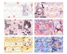 Vtuber様のスケジュール画像を作成します キラキラゴテ盛りデザインが得意です！ イメージ1