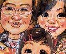 原画郵送！【送料込み】可愛いポップな似顔絵描きます 極端なデフォルメ無し！ポップでほんわか似顔絵 イメージ3