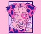 ポップでユニーク！可愛いイラストを制作します 商用利用可！MV、グッズなどにどうぞ♩ イメージ3