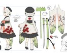 Vtuber立ち絵・パーツ分けを作成いたします かわいいVtuber用オリジナルキャラを描きます！ イメージ6