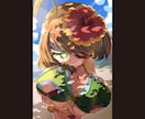 かわいい主線なしイラストを描きます 劣化しないキャラクターイラストはいかがでしょうか イメージ2