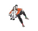 おしゃれファッション誌風の似顔絵イラストを描きます SNSで思わず目に止まるお洒落シンプルなイラストを描きます！ イメージ8