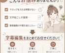 Vrewでフルテロップ編集します 毎日Vrewを使う実務経験者が対応 イメージ2