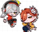ポップなミニキャライラスト描きます 商用利用可！グッズ/配信用/SNS用などに！ イメージ5