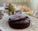 絶品！米粉ガトーショコラのレシピをPDFで送ります 卵・乳製品・白砂糖・小麦不使用！体にやさしい植物性のみ✨ イメージ1