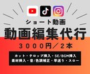 ショート動画編集代行します 丁寧で素早い対応を心掛けています！ イメージ1