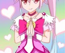 かわいいキャラのイラスト描きます 女性キャラの立ち絵、1枚絵をお描きします イメージ5