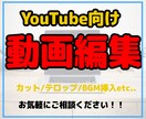 基本的なYouTube編集を格安で承ります 安価でカットやテロップ入れ等の編集を致します！ イメージ1