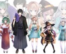 配信用、Vtuber、等身イラストの立ち絵描きます TRPG、ゲーム、IRIAM用の可愛いキャラ制作します イメージ2