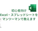 初心者向けエクセル・スプシをマンツーマンで教えます 実践ですぐに使える！あたなの課題に合わせたレッスンです イメージ1
