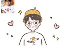 商用可能。シンプルな似顔絵イラスト描きます SNSや名刺・プレゼント等、シンプルで使いやすい！ イメージ2