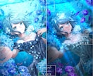 アイコン・歌ってみた・Live2D立ち絵等描きます ちびキャラや配信用イラスト等、幅広く制作しています！ イメージ6