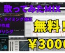 期間限定5名まで！歌ってみたMIXします ピッチ、タイミング補正、ハモリ、マスタリングは追加料金無し！ イメージ1