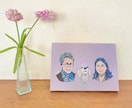 ウェルカムボードに最適なイラストパネルお作りします ご家族のお写真からお作りする世界にひとつの似顔絵アートボード イメージ3
