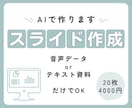 録音だけでOK！最適なスライドを作成します 講演・会議音声を分析し、あなたの話がスライドになります イメージ1
