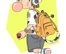 商用OK！ポップでかわいいイラスト承ります 一枚絵・SNSアイコン・グッズなど イメージ2