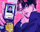 アイコン制作行います カッコよく目立つ男性絵アイコン イメージ1