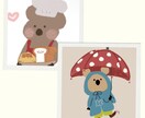 ゆるい動物・ペットのイラスト描きます SNSアイコン、プレゼントにおすすめ！ イメージ1