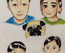 アナログ手描き似顔絵描きます 少しリアルで少し漫画チックなアナログ手描き似顔絵描きます！ イメージ2