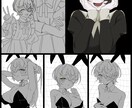 Xや他サイトでのアイコンや一枚絵描きます かわいい女の子を描くのが得意です！！！ イメージ2