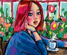 雰囲気のある人物画・似顔絵お描きします 似顔絵は得意です。少しイケメン・イケ女にいたしましょう イメージ2