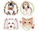 ちびキャラ*ペットや動物デフォルメイラスト描きます 【商用利用可】ゆるく可愛く使いやすく、ちびキャラ化 イメージ1