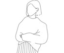 シンプルでオシャレな線画描きます ♡リーズナブルでスピーディーに仕上げます イメージ4