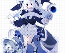 可愛くファンタジックな女の子のイラストを描きます フリルやリボン中心の可愛い女の子をお求めの方におすすめです イメージ4