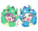 ミニキャラかきます あなたのミニキャラ腰上サイズ描かせてください イメージ3