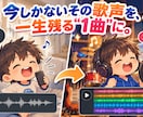 お子さまの歌声を本格的な音源に仕上げます 今しかないその歌声を、一生残る“1曲”に。 イメージ1