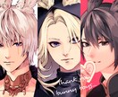 ご希望のアイコン/イラスト描きます カッコイイ等身キャラからミニキャラまで承ります イメージ5