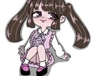 アイコンやストラップデザインをします ミニキャラメインのイラストです イメージ1
