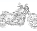 車、バイクなどのイラスト描きます 何かの記念にいかがでしょうか？ イメージ4